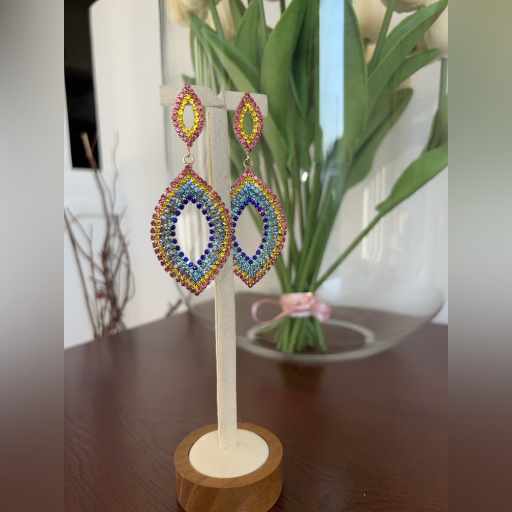 Colorful Beaded Drop Earrings and beautiful Nailed It Bracelet both for $30